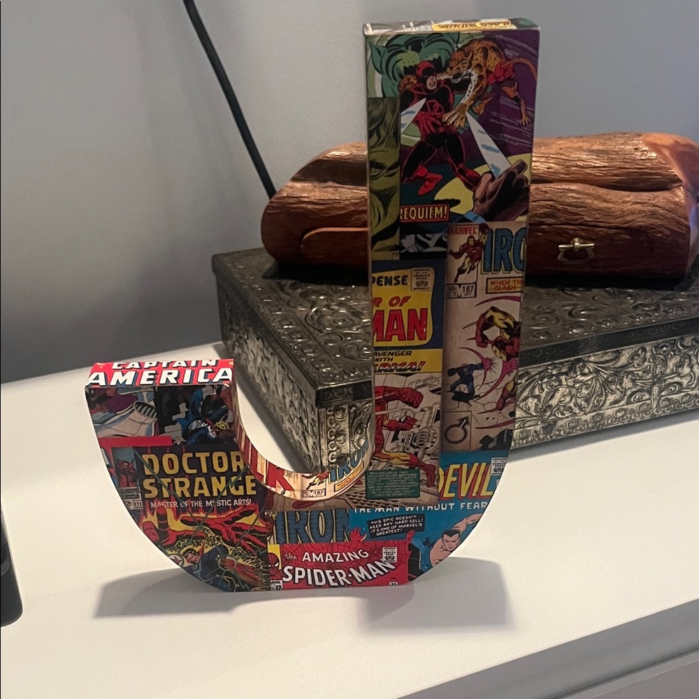 Comic Book Style Decorative Letter 'J'